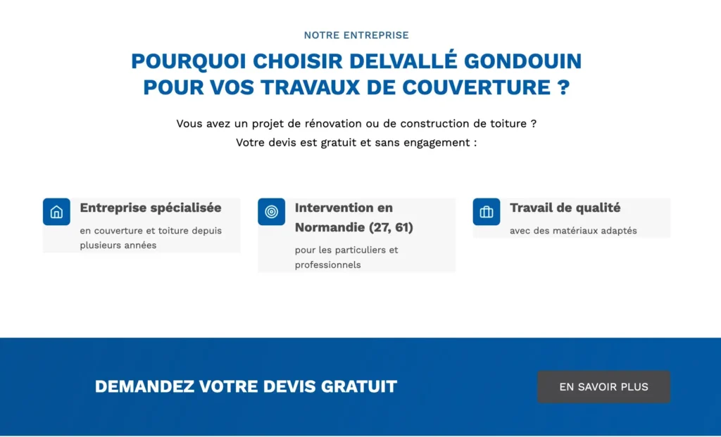Exemple site vitrine moderne et efficace