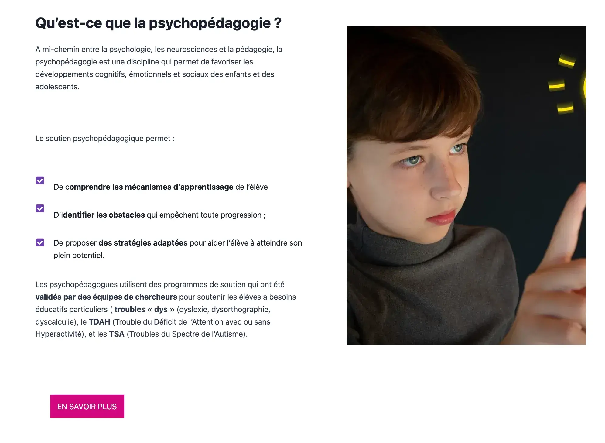 Cogni Dys psychologie Suisse