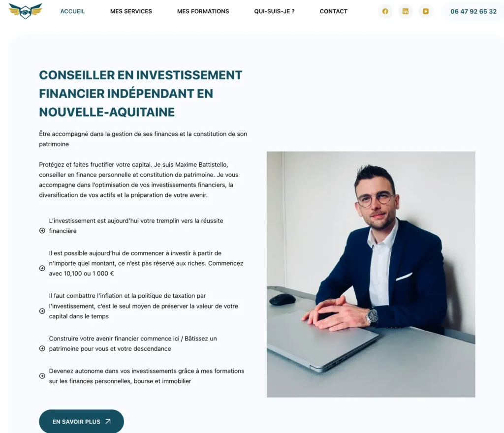 site professionnel sur mesure