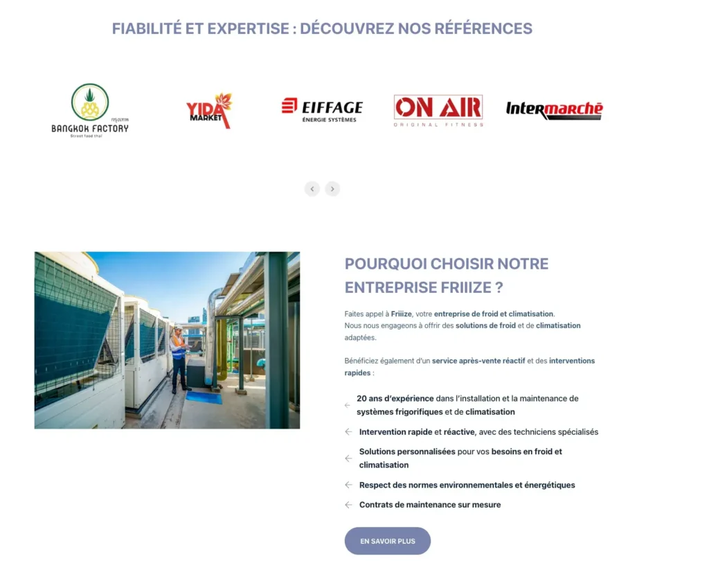 Design web élégant et fonctionnel