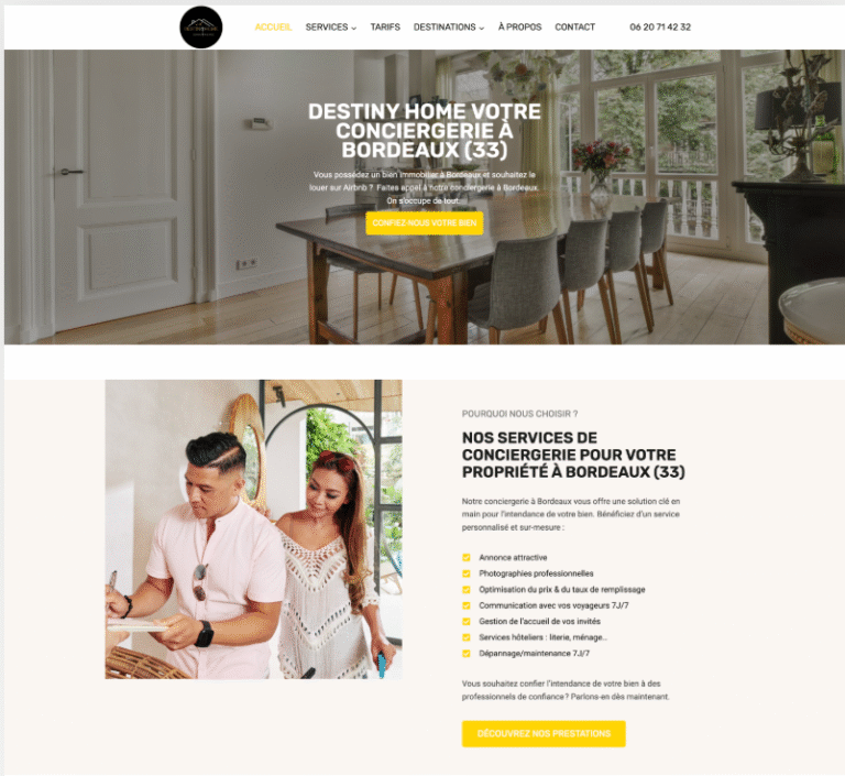 créaton site web sur mesure