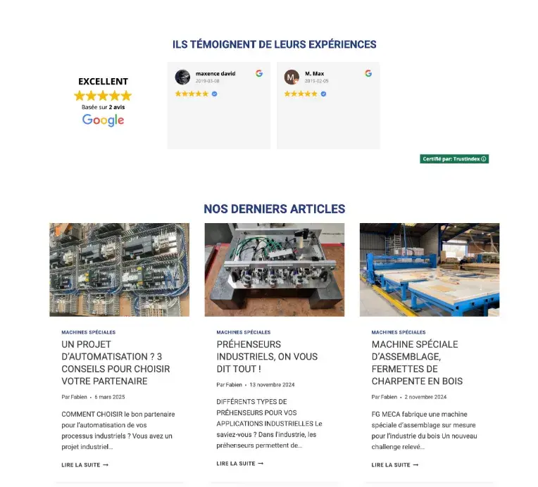 tableau de bord WordPress