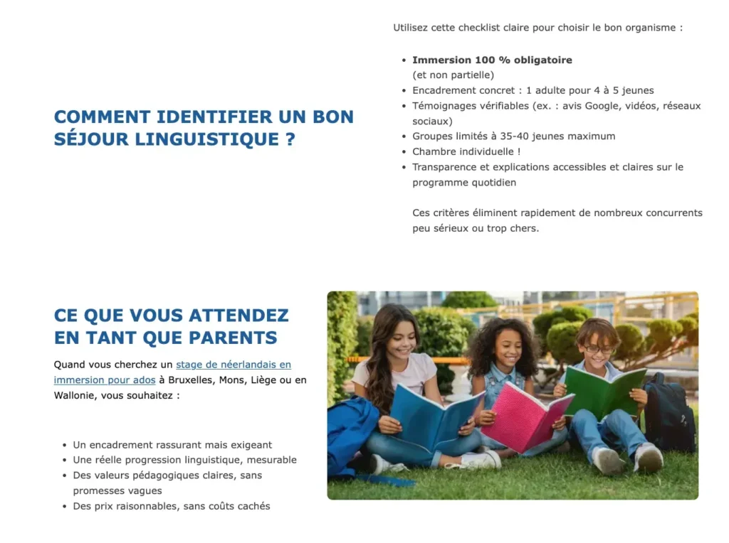 Stage Belgique : développement WordPress pour néerlandophones