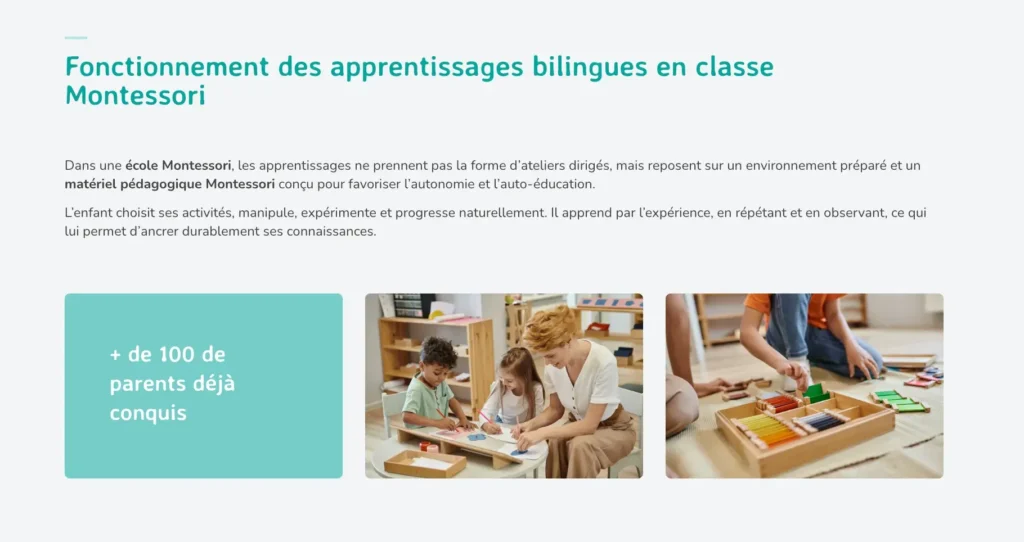 école Montessori proche Paris