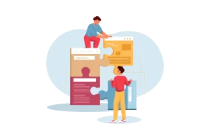 Écran ordinateur montrant création site WordPress professionnel design moderne responsive optimisation SEO vitesse